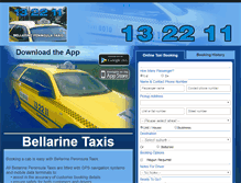 Tablet Screenshot of bellarinepeninsulataxis.com.au